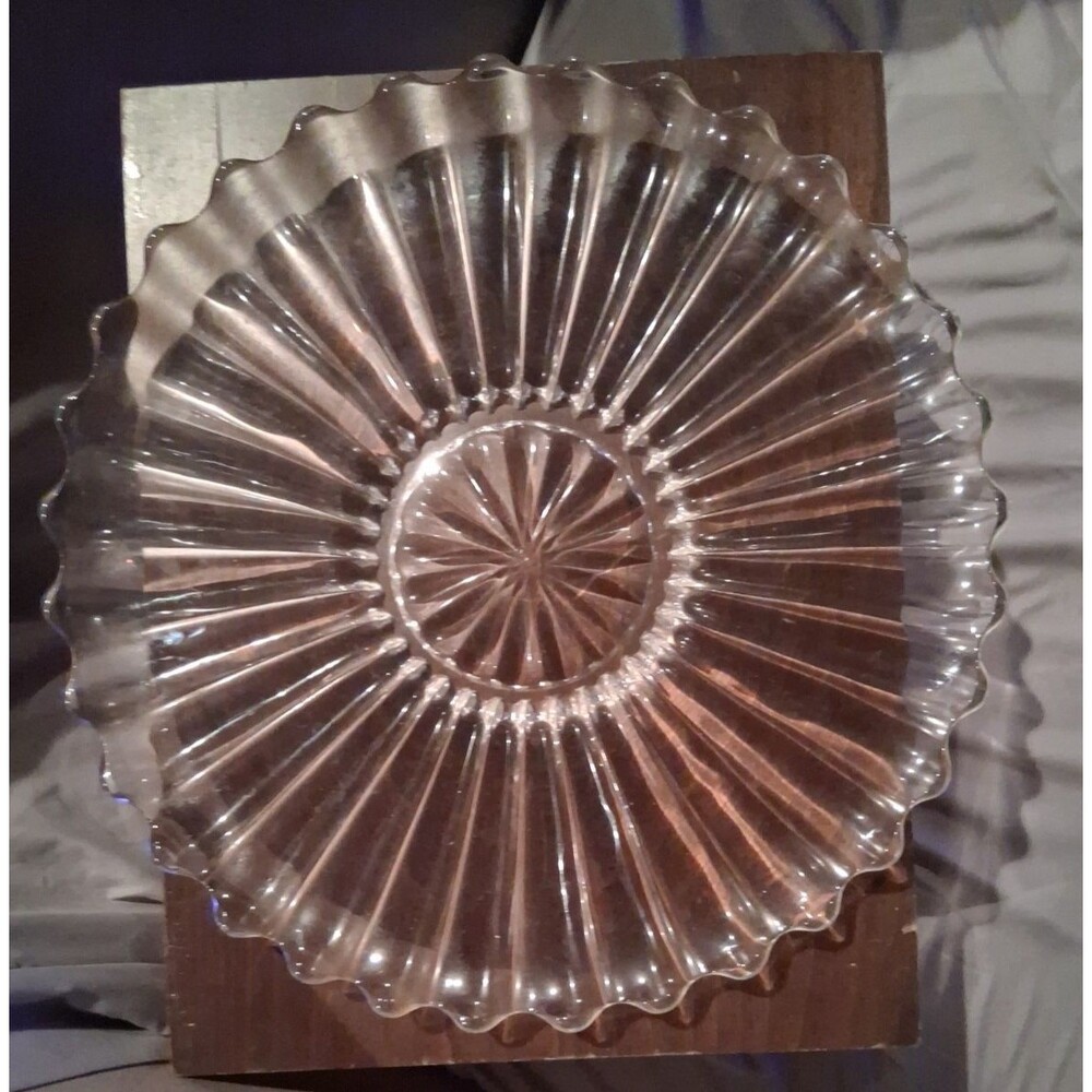 HEISEY GLASS 'CRYSTOLITE' 13.5" TORTE PLATE - EXCELLENT